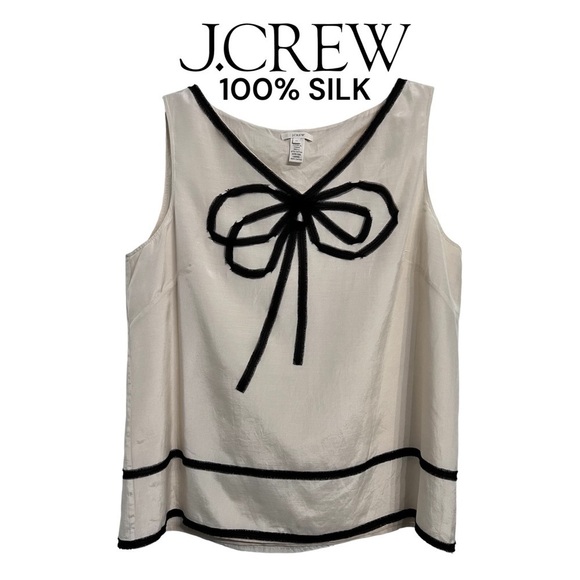 J. Crew Tops - J. Crew (EUC) 100% Silk Fully Lined Sleeveless Top Size Large
